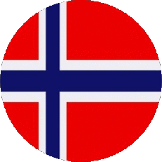 Drapeaux Europe Norvège Rond 