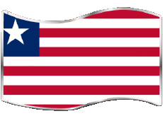 Banderas África Liberia Rectángulo 