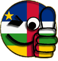 Flags Africa Centrafrique Smiley - OK 