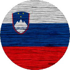 Bandiere Europa Slovenia Tondo 