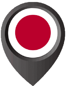 Flags Asia Japan Location Pin 