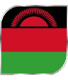 Bandiere Africa Malawi Quadrato 