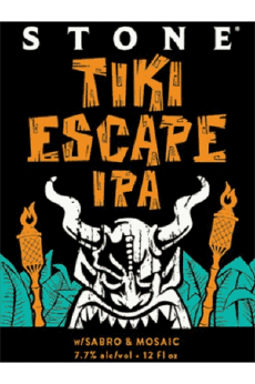 Tiki escape IPA-Drinks Beers USA Stone Brewing co Tiki escape IPA