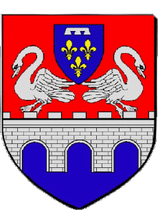 Wappen-Fahnen Frankreich Abteilungen - Städte 50 PONTORSON Wappen