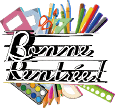 Messages Français Bonne Rentrée Fond Transparent 013 