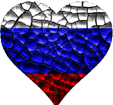 Bandiere Europa Russia Cuore 