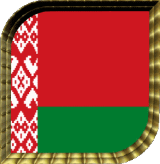 Bandiere Europa Bielorussia Quadrato 