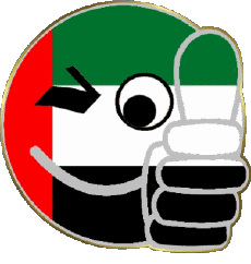 Drapeaux Asie Emirats Arabes Unis Smiley - OK 