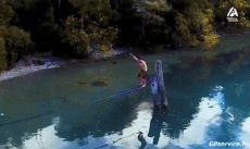 Humor -  Fun PEOPLE Tightrope Fail 