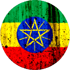 Bandiere Africa Etiopia Tondo 