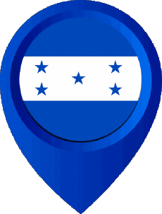 Banderas América Honduras Marcador de ubicación 
