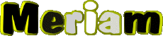 Nombre FEMENINO - Magreb Musulmán M Meriam 