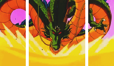 Dragon Ball, Shenron-Humour - Fun 3D Effets 3D - Lignes -  Bandes 