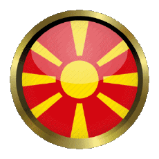 Flags Europe Macedonia Round - Rings 