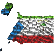 Drapeaux Afrique Guinée Equatorial Carte 