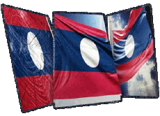 Banderas Asia Laos Forma 01 