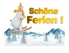 Mensajes Alemán Schöne Ferien Winter Serie 06 