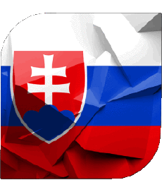 Drapeaux Europe Slovaquie Carré 