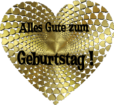 Messages Allemand Alles Gute zum Geburtstag Herz 010 