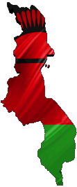 Flags Africa Malawi Map 