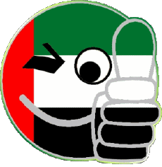 Drapeaux Asie Emirats Arabes Unis Smiley - OK 