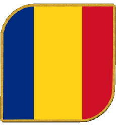 Bandiere Europa Romania Quadrato 