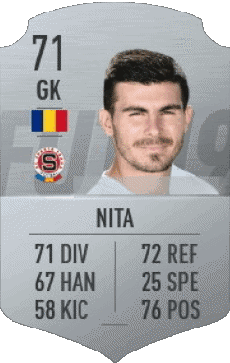 Multimedia Vídeo Juegos F I F A - Jugadores  cartas Rumania Florin Nita 