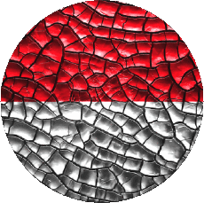 Bandiere Europa Monaco Tondo 