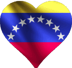 Fahnen Amerika Venezuela Herz 
