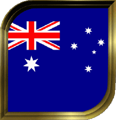 Flags Oceania Australia Square 