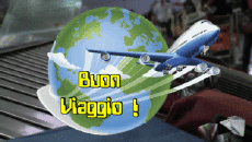 Nachrichten Italienisch Buon Viaggio Animierter Hintergrund 004 