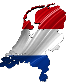 Banderas Europa Países Bajos Mapa 