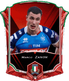 Sport Rugby - Spieler Italien Marco Zanon 