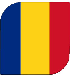 Bandiere Europa Romania Quadrato 