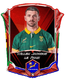 Deportes Rugby - Jugadores Africa del Sur Equipo 2025 Willem Jacobus le Roux 