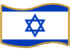 Bandiere Asia Israele Rettangolo 