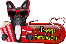 Messagi Inglese Happy Birthday Animals 009 
