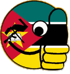 Flags Africa Mozambique Smiley - OK 