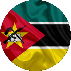 Drapeaux Afrique Mozambique Rond 