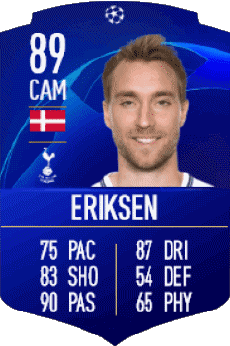 Multimedia Videospiele F I F A - Karten Spieler Dänemark Christian Eriksen 