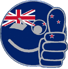 Bandiere Oceania Nuova Zelanda Faccina - OK 
