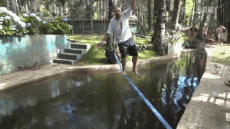 Humor -  Fun MENSCHEN Seiltänzer Fail 