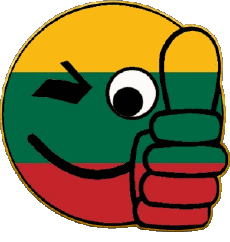 Banderas Europa Lituania Smiley - OK 