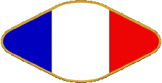 Fahnen Frankreich National Oval 