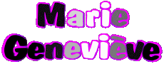 First Names FEMININE - France M Composed Marie Geneviève 