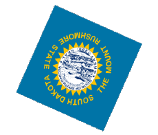 Fahnen Amerika U.S.A - States Dakota South Kugel - Würfel 