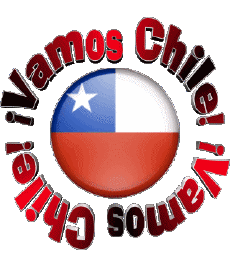 Messagi Spagnolo Vamos Chile Bandera 
