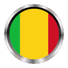 Fahnen Afrika Mali Rund - Ringe 