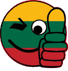 Drapeaux Europe Lituanie Smiley - OK 