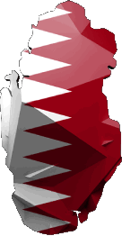 Drapeaux Asie Qatar Carte 